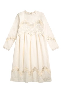 Платье с кружевной отделкой Bonpoint