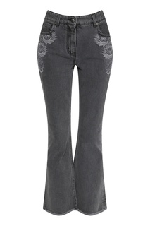 Серые джинсы с узором пейсли Etro
