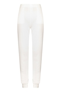 Белые джоггеры с лампасами MAX & MOI