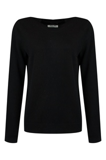 Черный джемпер с аппликацией MAX & MOI