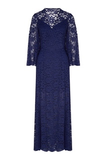Синее кружевное платье макси Yana Dress