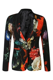 Шерстяной жакет с цветочным принтом Paul Smith