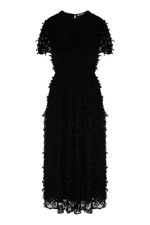 Черное платье из фактурного тюля Tia Cecilie Bahnsen