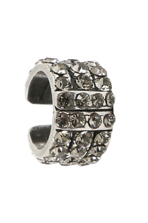 Серебристый кафф с кристаллами Etro