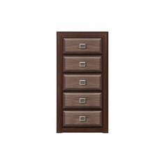 Комод Коен КОМ 5S/58 Black Red White