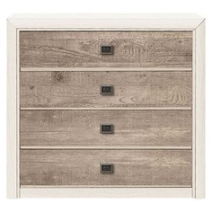 Комод Коен КОМ 4S Black Red White