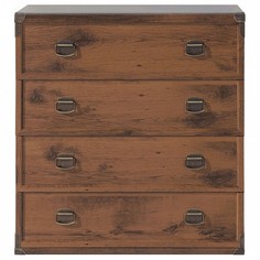 Комод Индиана JКОМ 4s/80 Black Red White