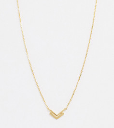 Серебряная позолоченная цепочка с подвеской в форме стрелы DesignB