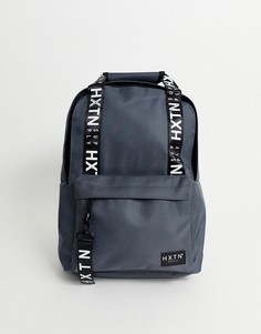 Серый рюкзак с отделкой кантом с логотипом HXTN Supply