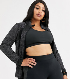 Черная куртка на молнии Only Play Hiss