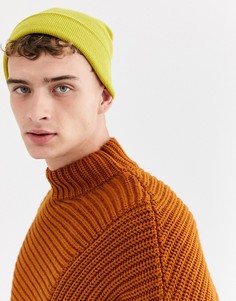 Шапка-бини оливкового цвета ASOS DESIGN