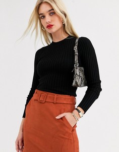 Юбка из искусственной замши с поясом Vero Moda