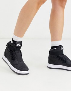 Высокие черные кроссовки Nike Jordan 1 Nova