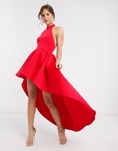 Красное платье мини с асимметричным краем True Violet