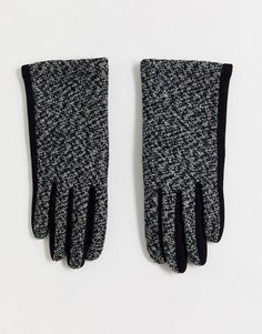 Кожаные перчатки с тканой отделкой Boardmans