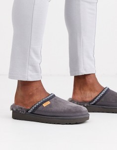 Серые замшевые слиперы UGG - Tasman