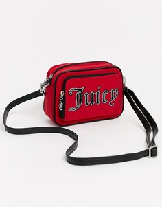 Красная сумка через плечо с логотипом Juicy Couture