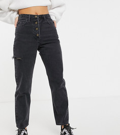 Винтажные джинсы прямого кроя с разрезом COLLUSION x012