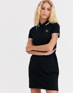 Платье-поло с контрастной отделкой Fred Perry