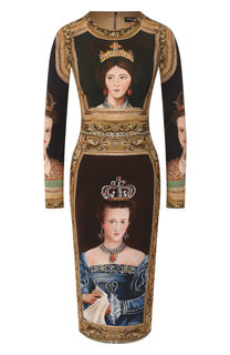 Платье с принтом Dolce & Gabbana