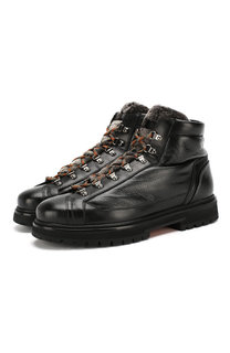 Кожаные ботинки Santoni