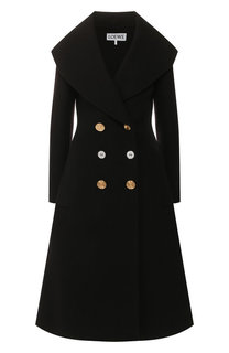 Двубортное пальто из шерсти Loewe