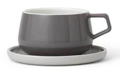 Чашка VIVA Scandinavia чайная с блюдцем Ella (серый)