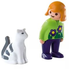 Конструктор PlayMobile Женщина с кошкой (разноцветный)