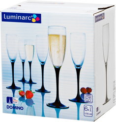 Набор фужеров для шампанского Luminarc Domino 170 мл 6 шт.