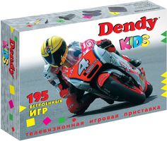 Игровая приставка Dendy Kids + 195 игр (черный)