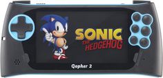 Портативная игровая консоль Sega Genesis Gopher 2 + 500 игр (черно-синий)
