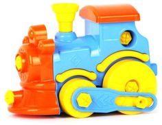Развивающая игрушка СТРОМ Конструктор Паровозик (разноцветный)