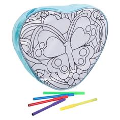 Набор для творчества BONDIBON Рюкзак для раскрашивания - сердечко (разноцветный)