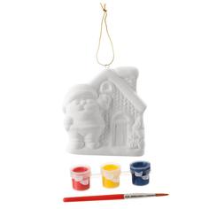 Набор для творчества BONDIBON Ёлочные украшения - домик Деда Мороза (разноцветный)
