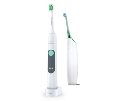 Электрическая зубная щетка Philips Sonicare HX8274/20 + Ирригатор Airfloss (белый, зеленый)