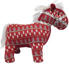 Мягкая игрушка SNOWMEN Мягкая лошадь (красный)