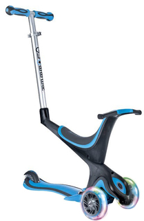 Самокат Globber Evo 5 в 1 Lights (голубой)