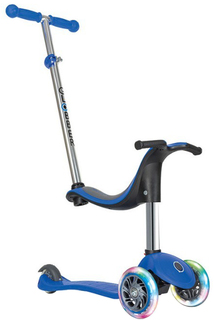 Самокат Globber Evo 4 в 1 Lights (синий)