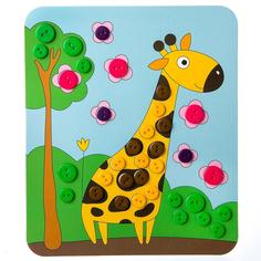 Набор для творчества BONDIBON Картина из пуговиц для малышей (разноцветный)