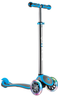 Самокат Globber My Free Up Titanium Lights (голубой)