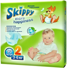 Подгузники Skippy More Happiness 7012