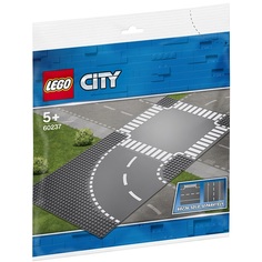 Конструктор Lego Город Поворот и перекрёсток (серый)