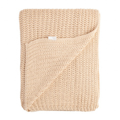 Плед Tkano вязаный (бежевый)