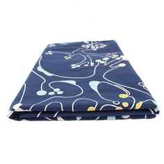 Штора для ванной Tkano Лесные кружева (темно-синий)