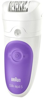 Эпилятор Braun 5-541 Silk-epil 5 Wet &amp; Dry (бело-фиолетовый)