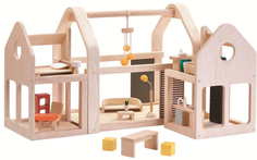 Кукольный домик Plan Toys с мебелью
