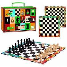Настольная игра DJECO Шахматы и шашки (разноцветный)
