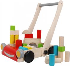 Каталка Plan Toys Тележка с блоками