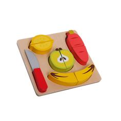 Развивающая игрушка BONDIBON Маленький повар, овощи, фрукты, нож с разделочной доской (разноцветный)