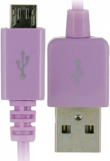Кабель Gerffins USB - Micro USB 1м (сиреневый)
